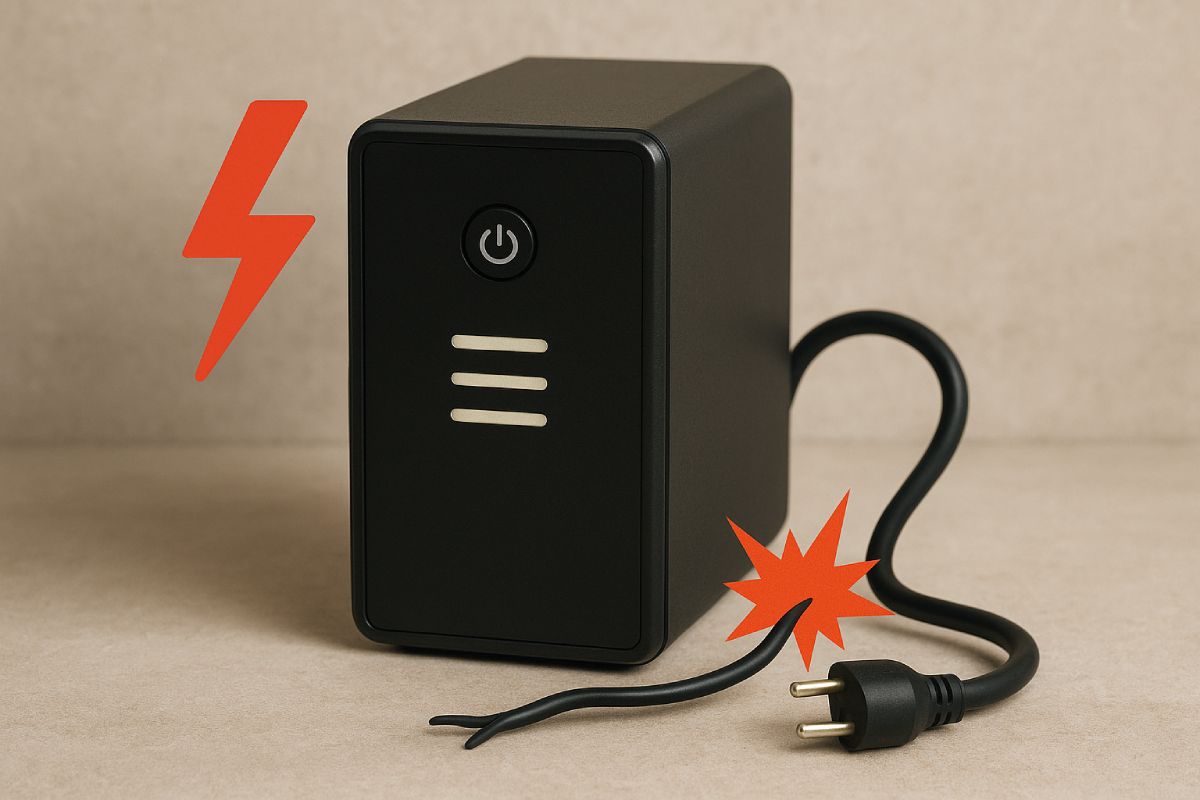 خطای اتصال کوتاه داخلی و خارجی ups