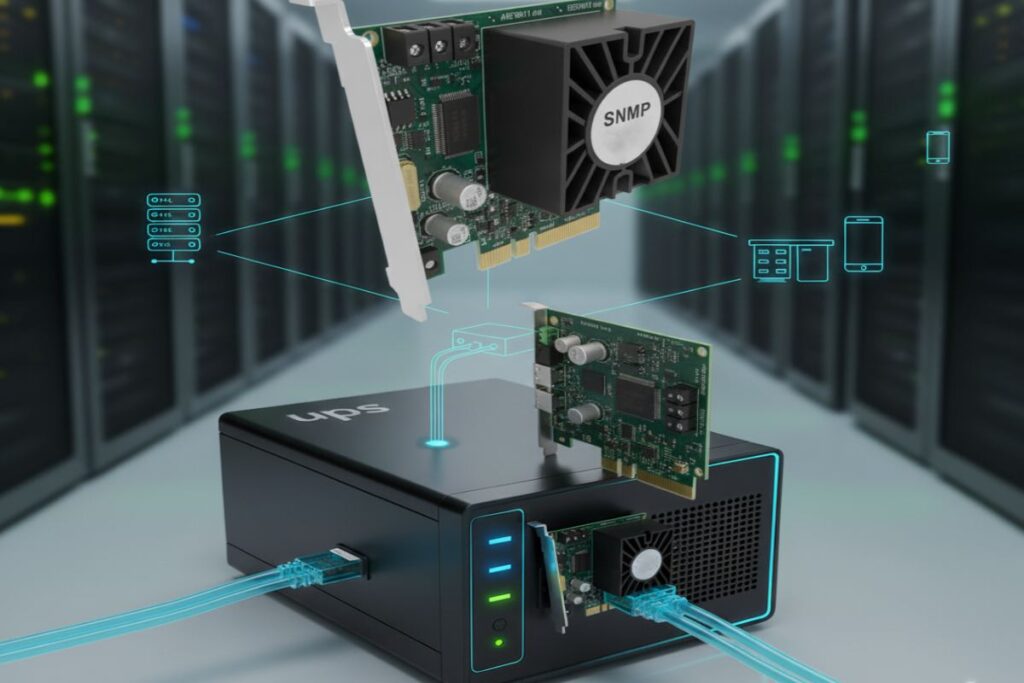 نصب سخت افزاری کارت snmp داخلی و خارجی