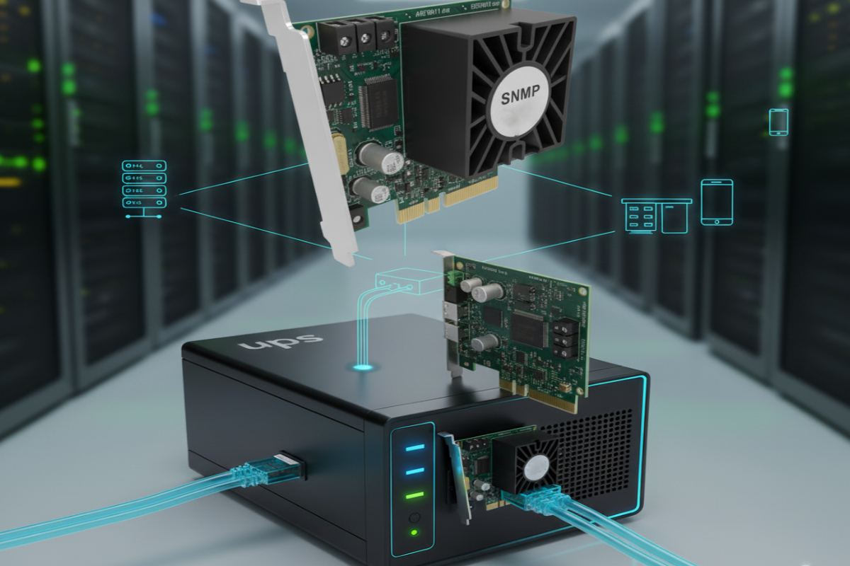 نصب سخت افزاری کارت snmp داخلی و خارجی