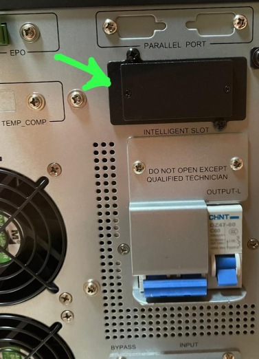 intelligent slot برای نصب سخت افزاری کارت snmp اینترنال یا داخلی