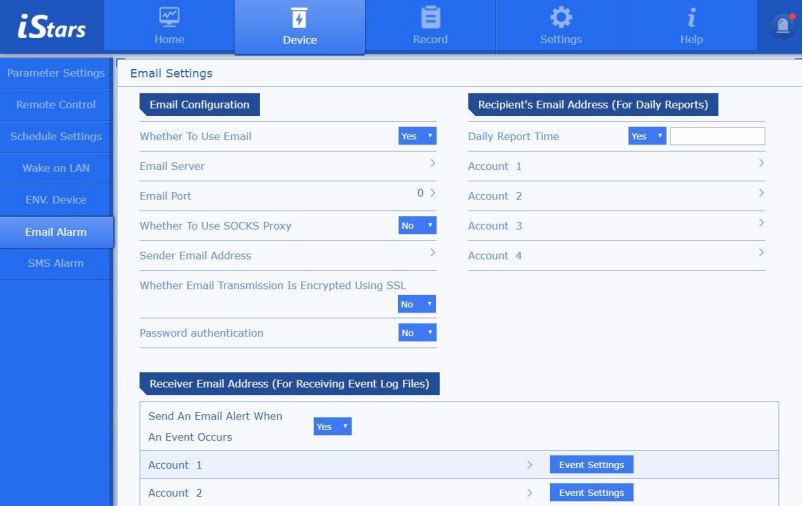 هشدار از طریق ایمیل برای مانیتورینگ یو پی اس با کارت snmp