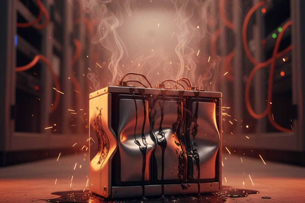 داغ شدن باتری یو پی اس یا گرم شدن آن