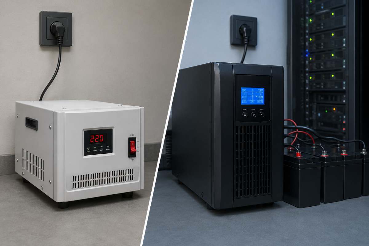 تفاوت استابلایزر و UPS: کدام ضروریست؟ آیا هر دو لازم هستند؟