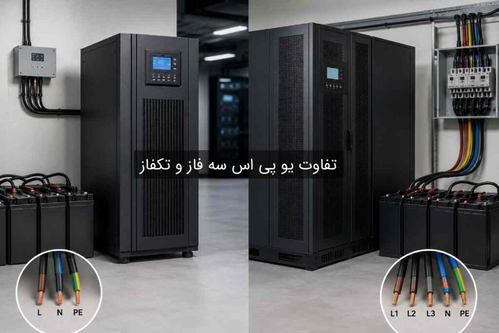 تفاوت یو پی اس آنلاین سه فاز و تکفاز: کدام برای شما مناسب است؟