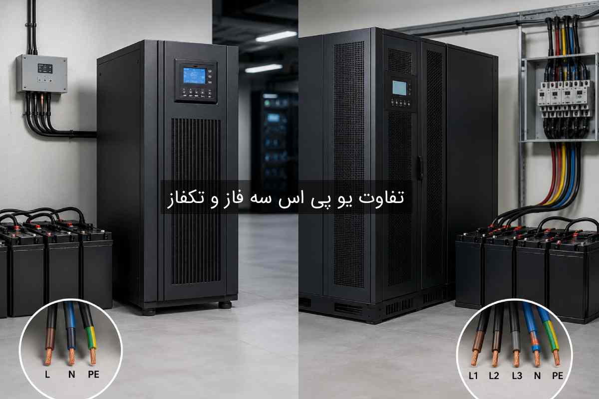 تفاوت یو پی اس آنلاین سه فاز و تکفاز: کدام برای شما مناسب است؟